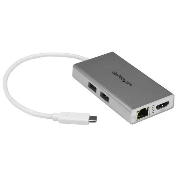 StarTech.com USB-C Multiport Adapter, USB-C Travel Docking Station …