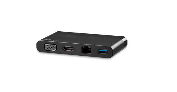 StarTech.com Adattatore Multi-porta USB-C con HDMi e VGA - 1x USB-A - Mac / Windows / Chrome - 4K - 1xA - GbE - Adattatore USB-C Portatile - Docking station - USB-C - VGA, HDMI - GigE