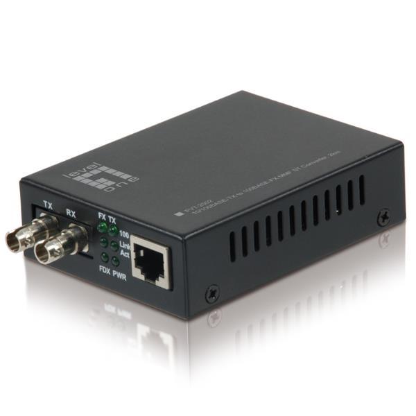 LEVEL ONE CONVERTER 10/100BASETX TO 100BASEFX