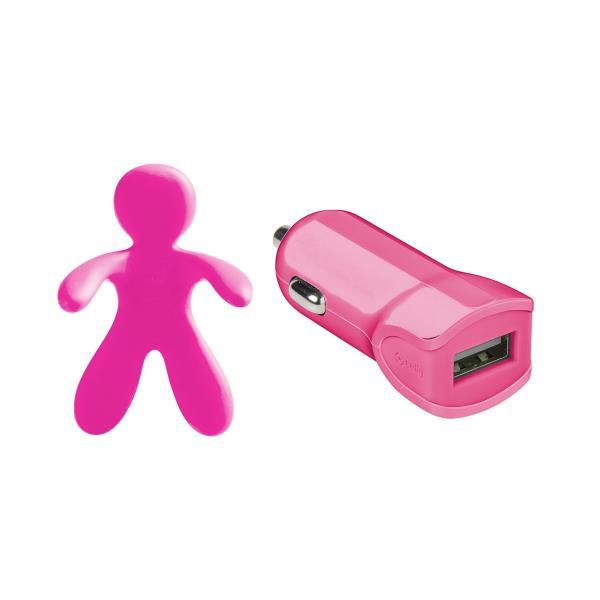 CELLY GIULIOCESARE BUNDLE PROFUMATORE E CARICABATTERIA DA AUTO 1 X USB TIPO A ROSA