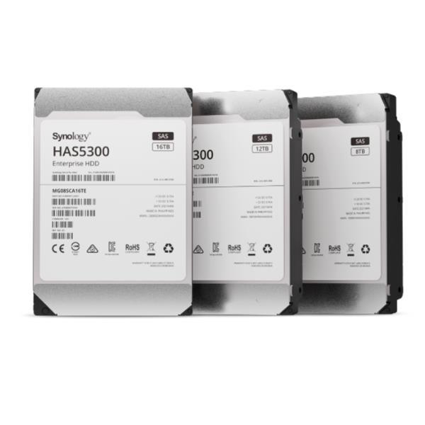 Synology HAS5300 - HDD - 12 TB - interno - 3.5" - SAS 12Gb/s - 7200 rpm - buffer: 256 MB - per RackStation RS1619xs+, RS3621xs+