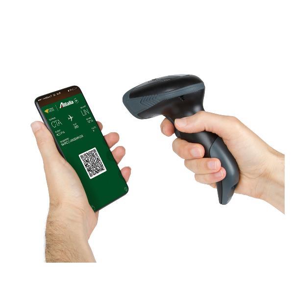 Hamlet HBCS-2D110W - Scanner per codici a barre - portatile - con decodifica - Bluetooth 4.0, RF(2.4 GHz), USB-C