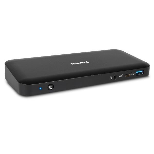 Hamlet HDOCKS600C - Docking station - USB-C 3.2 Gen 2 - HDMI, 2 x DP - GigE