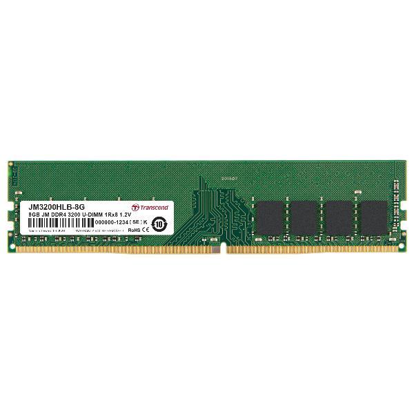 Transcend JetRAM - DDR4 - modulo - 16 GB - DIMM 288-PIN - 3200 MHz / PC4-25600 - CL22 - 1.2 V - senza buffer - non ECC