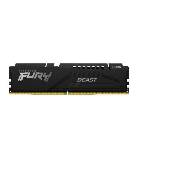 Kingston FURY Beast - DDR5 - modulo - 8 GB - DIMM 288-PIN - 5600 MHz / PC5-44800 - CL36 - 1.25 V - senza buffer - on-die ECC - nero