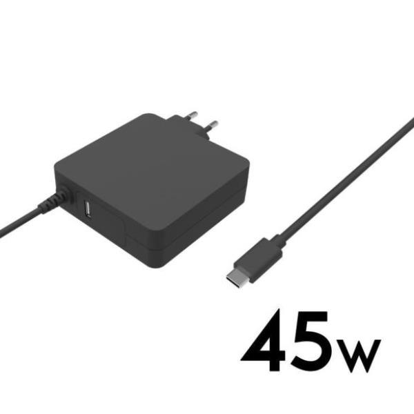 NILOX NLX-PDC-45W CARICATORE PD POWER DELIVERY 45W + 1xPORTA USB NERO