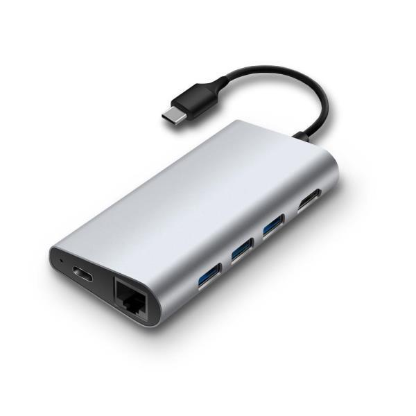 NILOX NLX-TC-8HUBMLAC DOCKING STATION USB-C 3.1 1x HDMI 4K - 3x USB 3.0 - 1x USB-C TYPE-C 3.1 - 1x SD READER - 1x MICRO SD READER- 1x ETHERNET