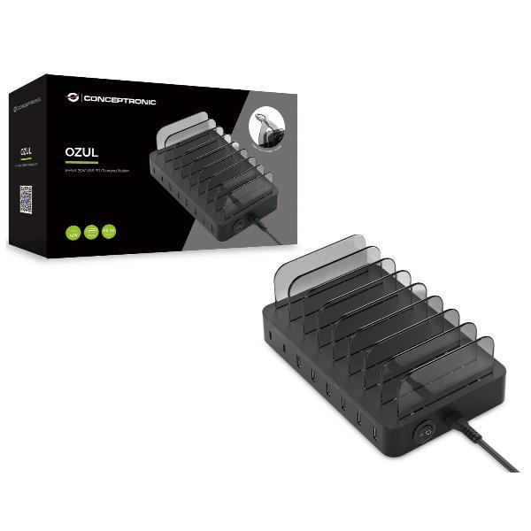 CONCEPTRONIC 8-PORTE 75W USB PD CHARGING STATION