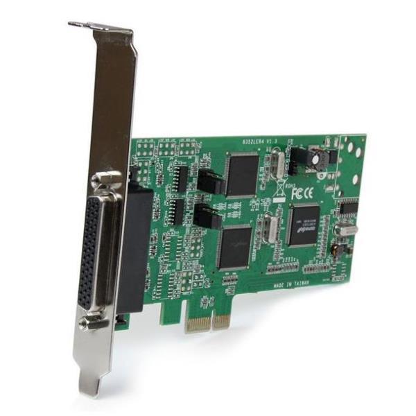 StarTech.com Scheda combo seriale PCIe 4 porte PCI Express - 2 x RS232 2 x RS422 / RS485 - Scheda seriale - PCIe - RS-232, RS-422, RS-485 - 4 porte - per P/N: BNDTB10GI, BNDTB210GSFP, BNDTB310GNDP, BNDTB410GSFP, BNDTB4M2E1, BNDTBUSB3142