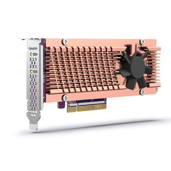 QNAP QM2-2P-384A SCHEDA ESPANSIONE SSD AGGIUNGE DUE SSD M.2 NVME AL NAS CON UNA SCHEDA DI ESPANSIONE PCIE 3.0
