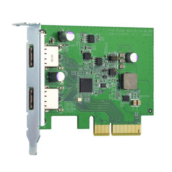 QNAP QXP-10G2U3A - Adattatore USB - PCIe 2.0 x2 profilo basso - USB 3.2 Gen 2 x 2 - per QNAP TS-1232, 1253, 1277, 253, 453, 473, 677, 853, 877, 977, TVS-2472, 473, 673, 872, 873