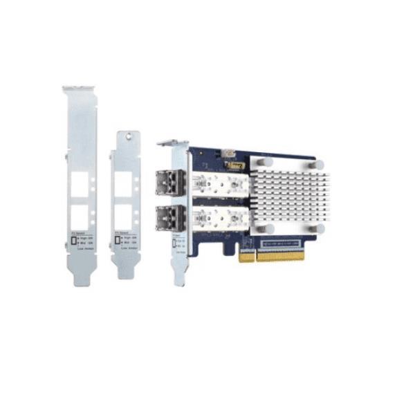 QNAP QXP-32G2FC - Adattatore bus host - PCIe 3.0 x8 profilo basso - 32Gb Fibre Channel Gen 6 x 2 - con 2 x ricetrasmettitori SFP+ (TRX-32GFCSFP-SR) - per QNAP TS-1277, 463, 677, 877, 977, EC1280, TVS-2472, 682, 872, 882, EC1280, EC1580, EC2480