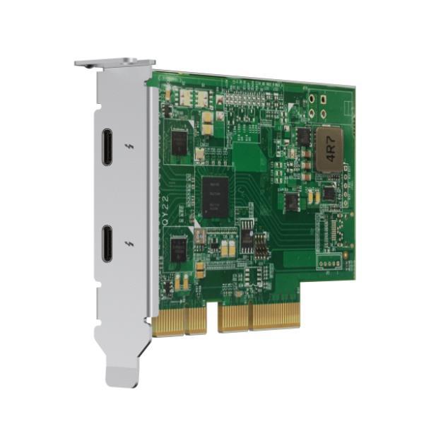 QNAP QXP-T32P - Adattatore Thunderblot - PCIe 3.0 x4 profilo basso - Thunderbolt 3 x 2 - per QNAP TVS-H1288X, TVS-H1688X