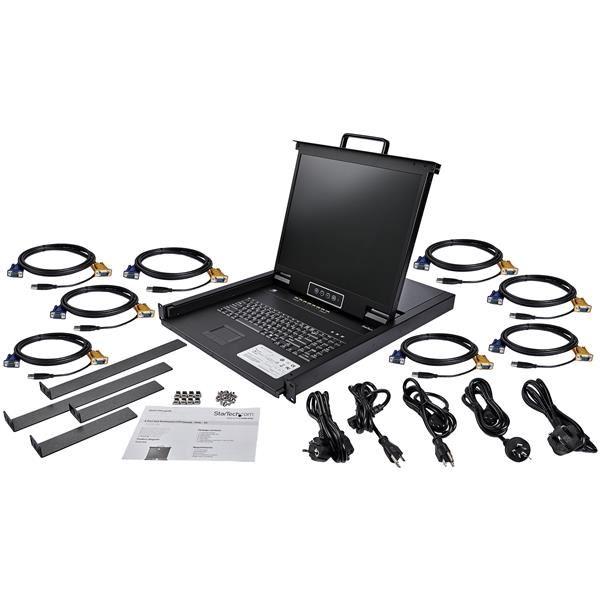 StarTech.com Console KVM a 8 porte VGA montabile …