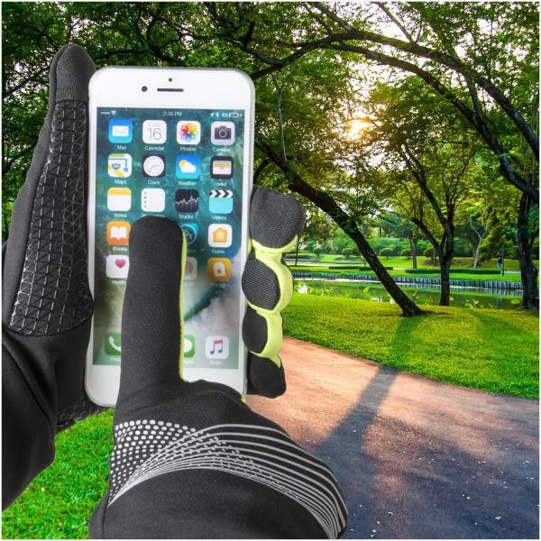 CELLY SPORT TOUCH GLOVES GUANTI TOUCH BLACK YELLOW