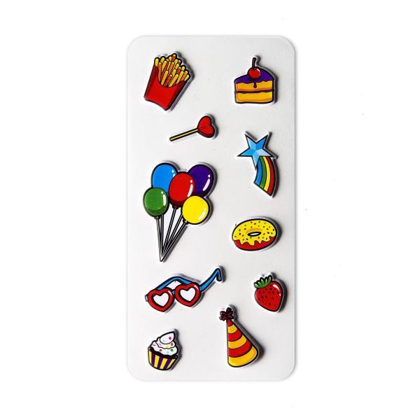 CELLY STICKERS 3D 10 TEEN PARTY MULTICOLORE