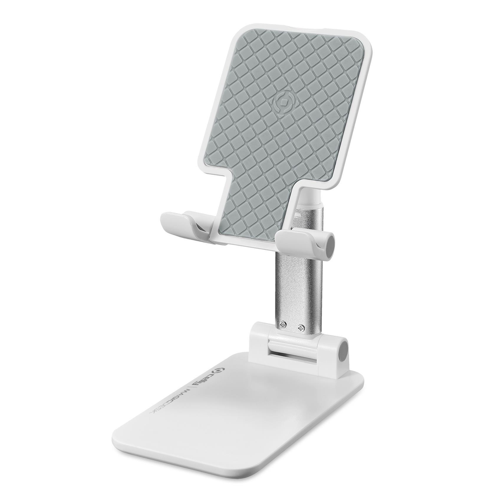 Celly MAGIC DESK - Supporto per scrivania per telefono cellulare, tablet - fino a 10,5" - bianco