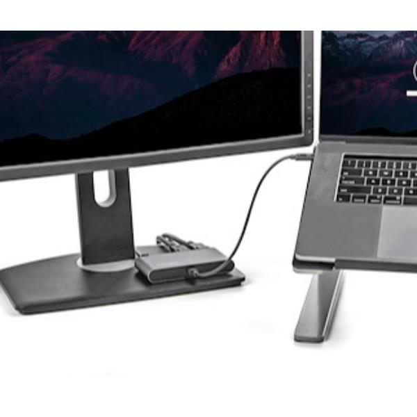 StarTech.com Thunderbolt 3 Mini Dock - TB3 Docking Station per 2 monitor DisplayPort 4K 60Hz - 1x USB-A, GbE - Cavo da 28 cm (TB3DKM2DPL) - Docking station - Thunderbolt 3 - 2 x DP - GigE