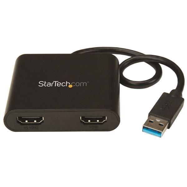 StarTech.com USB 3.0 to Dual HDMI Adapter, 1x …