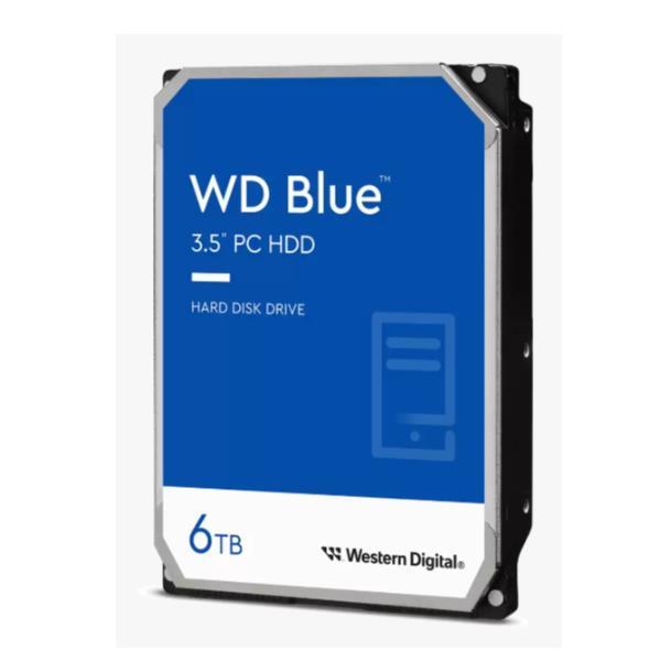 WD Blue WD60EZAX - HDD - 6 TB - interno - 3.5" - SATA 6Gb/s - 5400 rpm - buffer: 256 MB