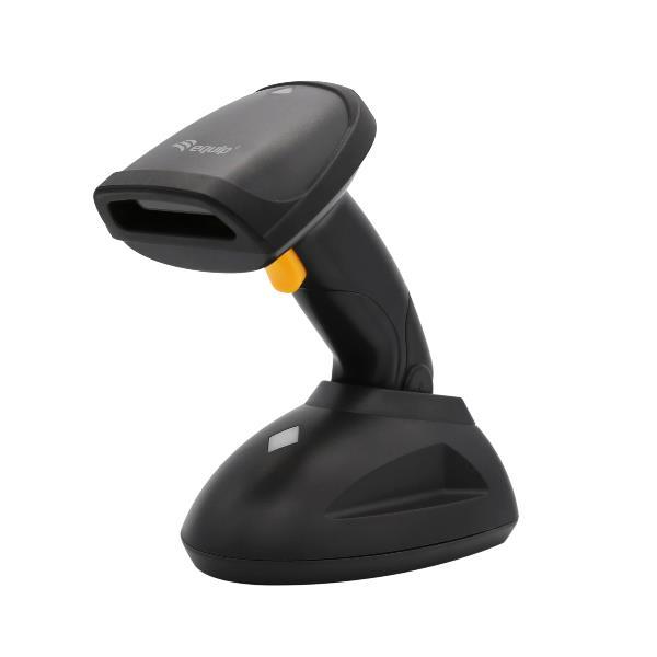 EQUIP 351026 LETTORE CODICI A BARRE 1D/2D LASER SCANNER WIRELESS 2.4GHz LUNGA DISTANZA COMPLETO CON STAND
