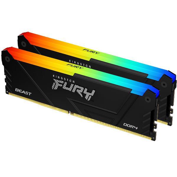 Kingston FURY Beast DDR4 RGB - 64GB 3200MTs DDR4 CL16 DIMM (Kit da 2)
