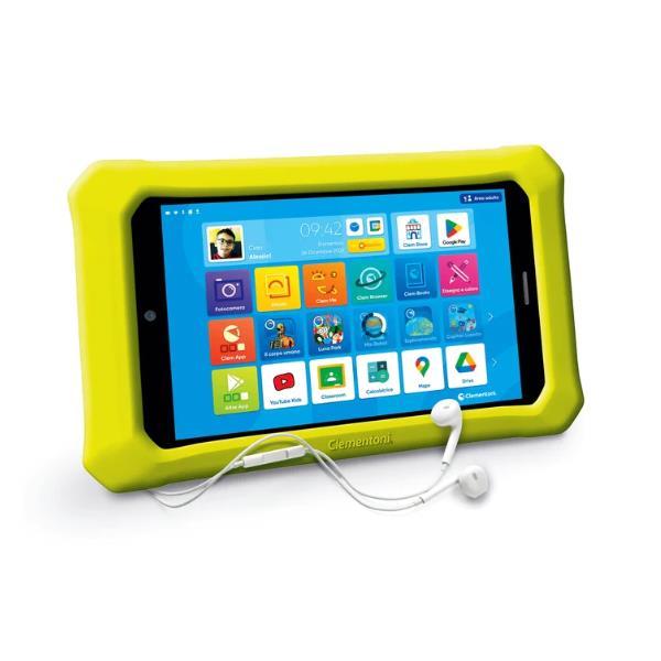 CLEMENTONI CLEMPAD 8"" TABLET EDUCATIVO PER BAMBINI SCREEN HD 16GB RAM 2G WIFI 2 FOTOCAMERE ANDROID 11 GOOGLE PLAY E SISTEMA PARENTAL CONTROL