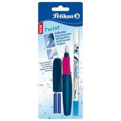 Pelikan Twist - Set penna stilografica e cancellino …