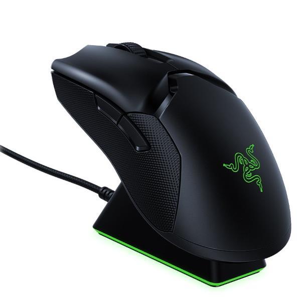 Razer Viper Ultimate - Mouse - ottica - 8 pulsanti - senza fili - 2.4 GHz - ricevitore wireless USB - nero