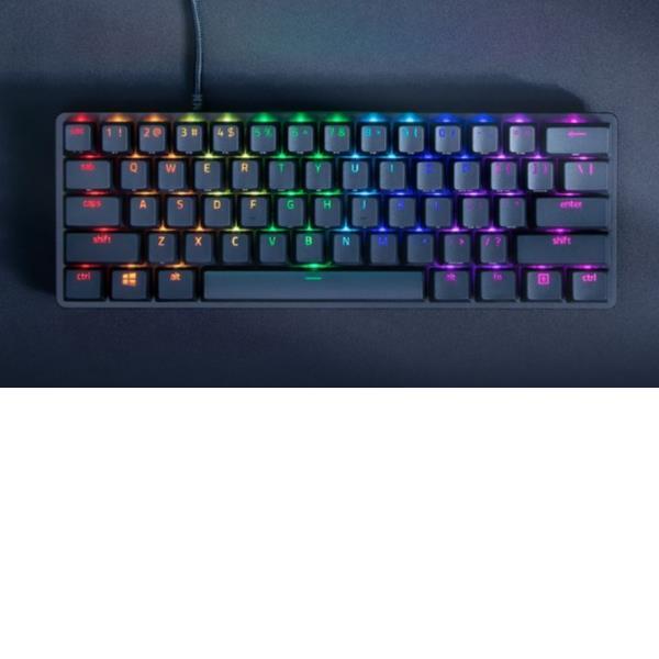 Razer Huntsman Mini - Tastiera - retroilluminazione - USB - USA - interruttore: Razer Linear Optical - nero