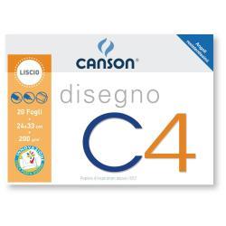 CANSON ALBUM DISEGNO C4 4 ANGOLI CM 24X33 …