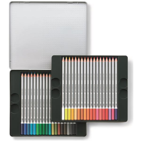 STAEDTLER karat aquarell 125 - Pastello colorato - colori assortiti - 2 mm (pacchetto di 36)