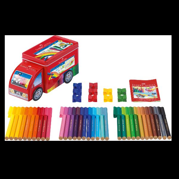 Faber-Castell CONNECTOR Pen Truck - Penna punta in fibra - colori assortiti (pacchetto di 33)