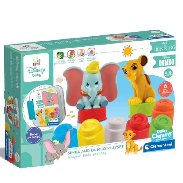 CLEMENTONI DISNEY SOFT CLEMMY SIMBA E DUMBO PLAYSET …