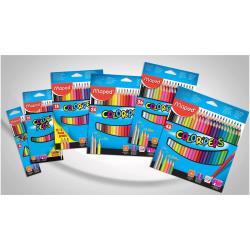 Maped Color'Peps - Pastello colorato - colori assortiti - 2.9 mm (pacchetto di 12)