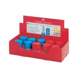 Faber-Castell GRIP 2001 - Temperino con contenitore - 3 fori