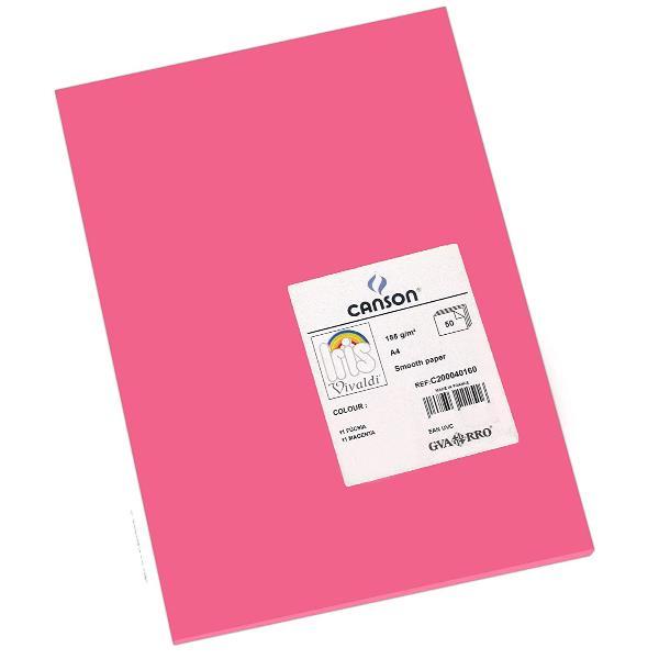 CANSON CF50FF VIVALDI A4 185G FUCSIA