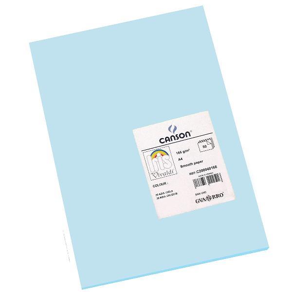 CANSON CF50FF VIVALDI A4 185G BLU CIELO