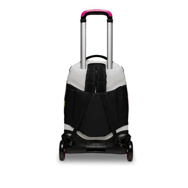 SEVEN KIDDIE CRUSH GIRL TROLLEY JACK 2 RUOTE IN POLIESTERE 37X51X27 CM 34 LT SCOMPONIBILE TASCA FRONTALE FANTASIA
