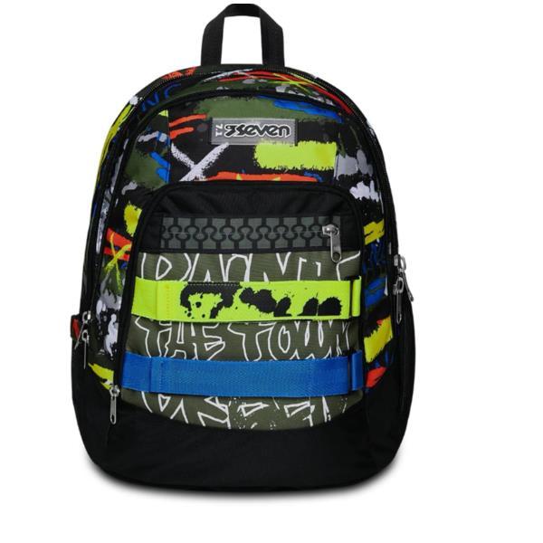 SEVEN ADVANCED FLUO BELTS BOY ZAINO IN POLIESTERE 31X43X24 CM 30 LT TASCA FRONTALE