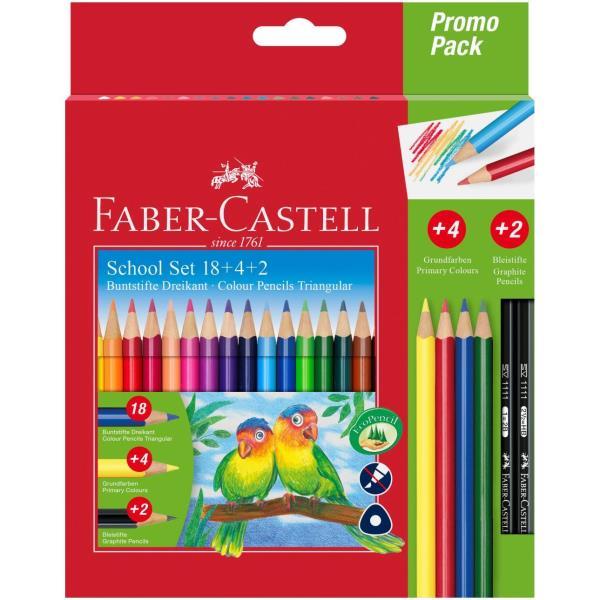Faber-Castell Promo Pack - Set di matite colorate …