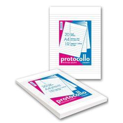Blasetti PROTOCOLLO - Foglio protocollo - A4 - 20 fogli / 40 pagine - a quadretti