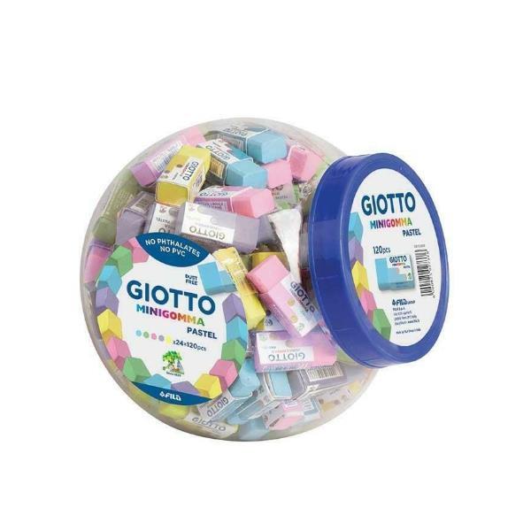 GIOTTO BOCCIA MINIGOMMA PASTELLO 120 Pz.