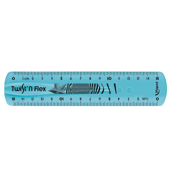 Maped Twist'n Flex - Righello - 15 cm - disponibile in colori assortiti