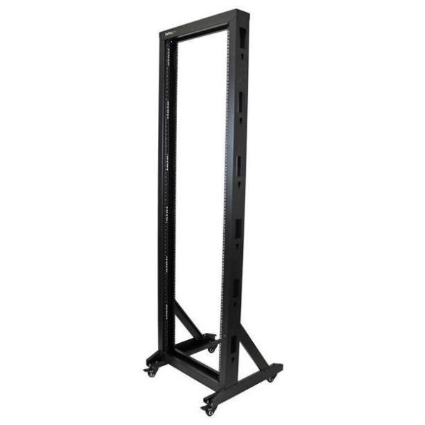 StarTech.com Armadio Server Rack con 2 staffe a Telaio Aperto 42U con ruote orientabili - Rack a telaio aperto - 42U - per P/N: CABSCREWM5B, CABSCREWSM5, CABSCREWSM5B, CABSCREWSM62, CABSCREWSM6B, CABSCRWS1224