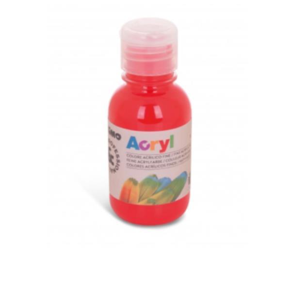 PRIMO COLORE ACRILICO FLACONE DA 125 ML VERMIGLIONE