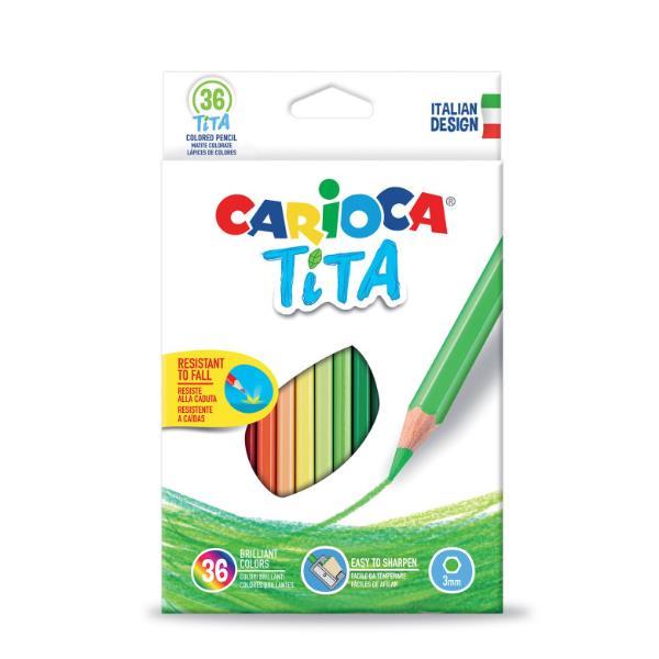 CARIOCA TITA PASTELLI 3 mm COLORI ASSORTITI CONF …