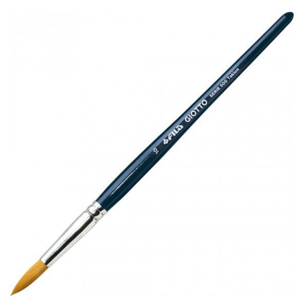 GIOTTO TAKLON SERIE 500 PENNELLO SINTETICO N°10 GHIERA IN METALLO MANICO BLU CONF 12 Pz.