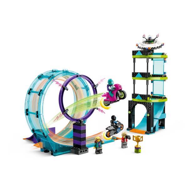 LEGO CITY STUNTZ STUNT RIDERS SFIDA IMPOSSIBILE SET 3 IN 1 CON MINIFIGURE