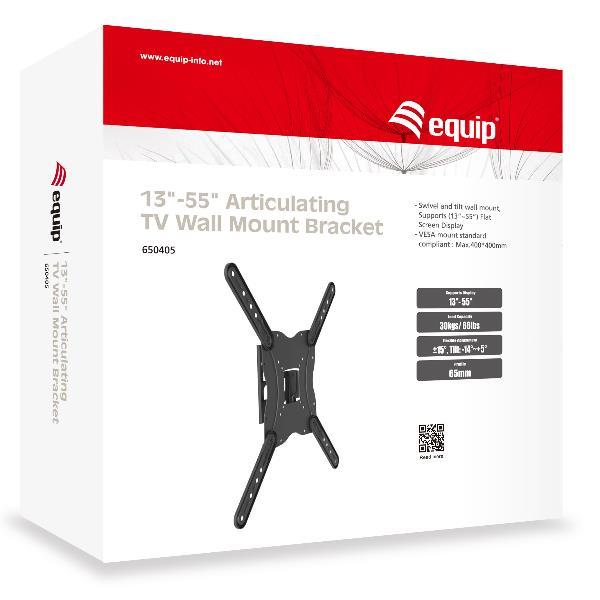 EQUIP 650405 STAFFA DA PARETE SNODABILE PER TV …